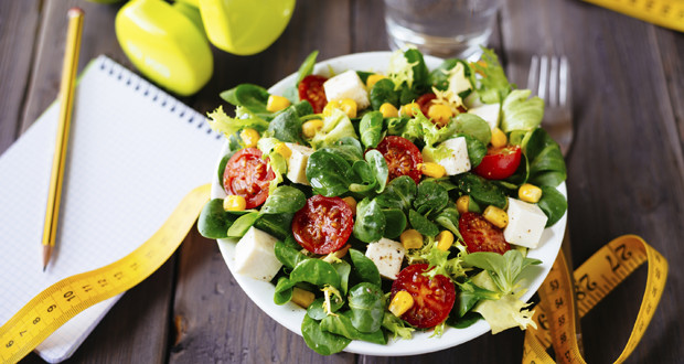 Healthy fitness salad